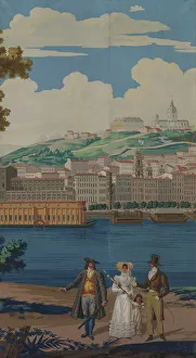 Images Dated 22nd October 2021: Wallpaper Panel, France, Early 19th century. Creator: Unknown