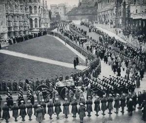 State Funeral Prints: Within the walls of historic Windsor Castle, 1936