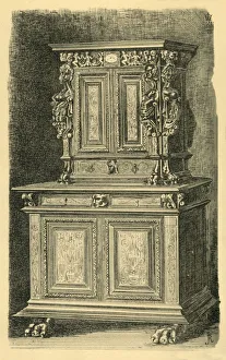 Claws Prints: Walnut cabinet, mid 16th century?, (1881). Creator: J Randall
