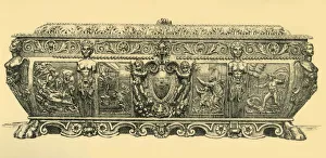 Phaeton Prints: Walnut cassone, 1570, (1881). Creator: Frederick Marriott