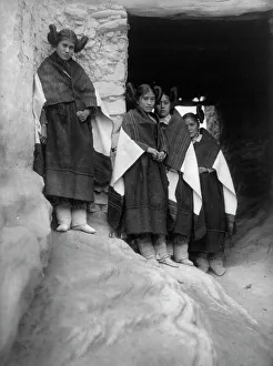 Walpi maidens-Hopi, c1906. Creator: Edward Sheriff Curtis