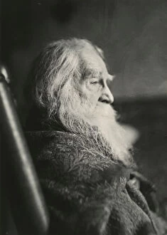 Eakins Thomas Collection: Walt Whitman in Camden, N. J. c. 1891. Creator: Thomas Eakins