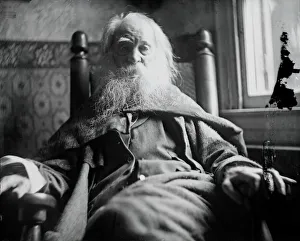 Walt Whitman in Camden, N. J. c. 1891. Creator: Thomas Eakins