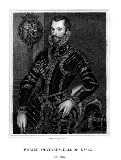 Devereux Prints: Walter Devereux, 1st Earl of Essex, English nobleman, (1824). Artist: W Holl