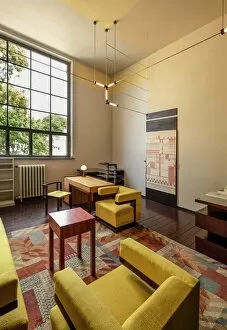 Armchair Gallery: Walter Gropius office, 1924. Main building, Bauhaus-University Weimar (1904-1911), Germany, 2018