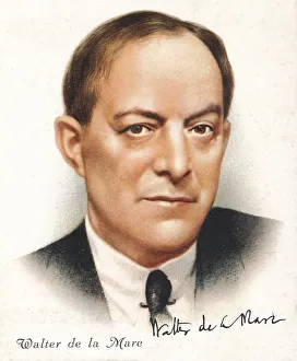 Walter de la Mare, 1937. Artist: Walter de la Mare