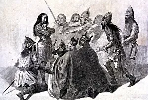 Visigothic Prints: Wamba (- 688), Visigothic king (672-680), chosen as king in 672