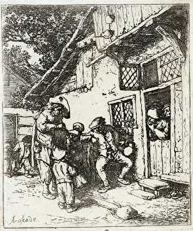 Wandering Prints: The Wandering Musicians, c1642. Creator: Adriaen van Ostade