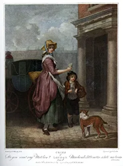 Francis Wheatly Prints: Do you want any matches?, 1794 (1910). Artist: Antoine Cardon