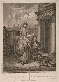 Francis Wheatley Prints: Do you want any Matches?, Cries of London, c1794. Artist: Vogel
