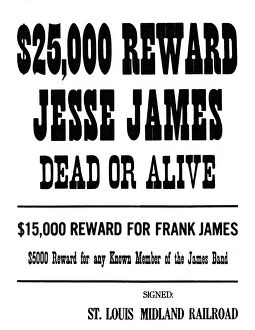 Wanted poster, c1868-1882 (1954)