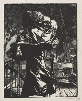The War of 1914. First Series. Emperor William in Anger, 1915. Creator: Auguste Louis Lepere