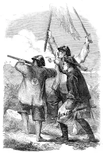 Mandarin Prints: The War in China - Chinese Mandarin and Soldiers, 1857. Creator: Unknown