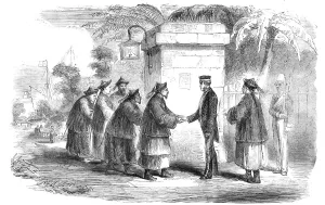 Consul General Prints: The War with China - Mr. Consul Parkes bidding Adieu to the Old Co-Hong Mandarins