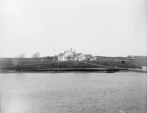 Dry Plate Negative Prints: War College, Coasters Harbor, Newport, between 1890 and 1901. Creator: Unknown