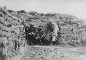 Belgium Europe Prints: War Correspondents, Langewaede, 22 Sept 1918. Creator: Bain News Service