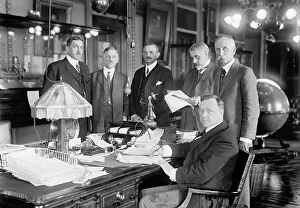 Bureaucracy Prints: War Council, 1917. Creator: Harris & Ewing. War Council, 1917. Creator: Harris & Ewing