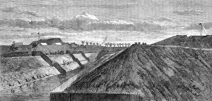 Deserted Prints: The War in Denmark: fortifications of Fredericia - Schleswig Bastion and Princess's Bastion