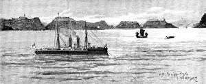 Junk Prints: The War in Eastern Asia: approach to the Chinese naval arsenal at Port Arthur
