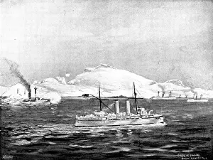 Shelling Prints: The War in Eastern Asia: attack on Wei-Hai-Wei, 1895. Creator: George Meisenbach