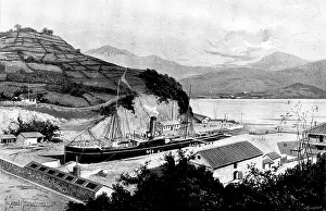 Graving Dock Prints: The War in Eastern Asia: the Mitsubishi Dock at Nagasaki