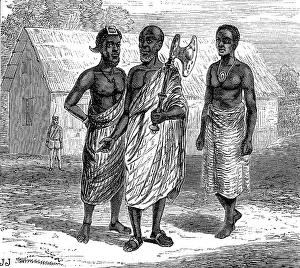 Envoys Prints: The War on the Gold Coast: Ashantee messengers of peace, 1873. Creator: Unknown