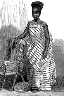The War on the Gold Coast: a belle of Cape Coast Castle, 1873. Creator: Unknown
