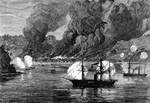 Gold Coast Prints: The War on the Gold Coast: bombardment of Bootry by H