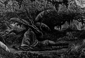 Gold Coast Prints: The War on the Gold Coast: a mosquito curtain for the soldier's rest