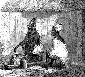Stirring Prints: The War on the Gold Coast: women of Annamaboe cooking, 1873. Creator: Unknown