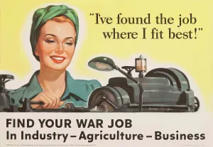 Political Agitation Prints: Find Your War Job, 1943. Creator: Roepp; George (active 1940s)