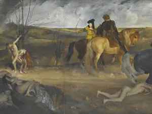 War Scene in the Middle Ages, ca 1865