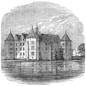 Germany Europe Prints: The War in Schleswig: the Chateau of Glücksburg, near Flensburg, 1864. Creator: Unknown