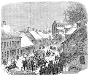 The War in Schleswig: High-Street, Hadersleben - from a sketch by our special artist, 1864. Creator: Unknown