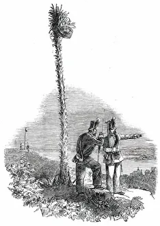 Look Out Point Prints: The War in Schleswig - Holstein Chasseurs and Night Fire - Signal Post