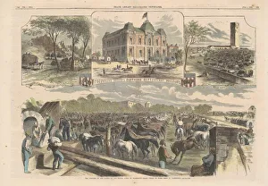 Supplies Gallery: War Sketches in the Capital, 1862. Creator: Unknown
