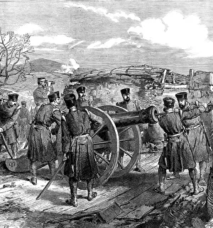 Loading Prints: The War in Spain: a sketch in the battery of San Lorenzo