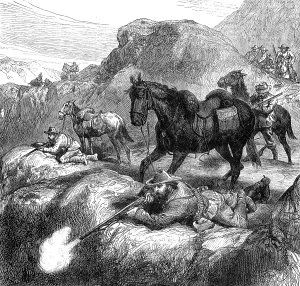 First Boer War 1880 1881 Prints: The War in the Transvaal: the Boers method of fighting