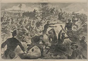 Union Prints: The War for the Union - A Bayonet Charge, 1862. Creator: Unknown