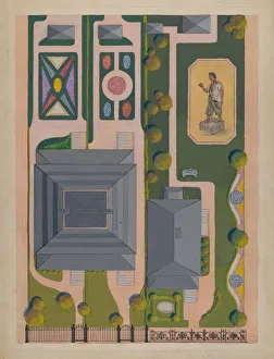 Ward and Green Gardens, c. 1936. Creator: Meyer Goldbaum