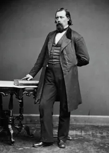 Bodyguard Prints: Ward Hill Lamon of Pennsylvania, between 1855 and 1865. Creator: Unknown