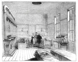 Hot Water Prints: Ward of the Receiving-House of the Royal Humane Society, 1844. Creator: Unknown