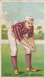 Trade Card Collection: Ward, Shortstop, New York, from the 'Gold Coin'Tobacco Issue, 1887