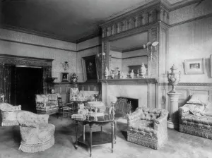 Cyanotypes 1900 Gmgpc Prints: Warder House, Washington, D.C. 1900?. Creator: Frances Benjamin Johnston