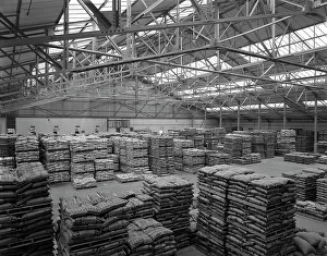 Warehouse at Spillers Animal Foods, Gainsborough, Lincolnshire, 1961