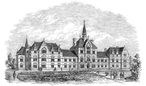 The Warehousemen and Clerks Schools, Croydon, 1865. Creator: Unknown