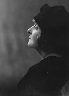 Silent Film Prints: Warfield, Irene, Miss, portrait photograph, 1917. Creator: Arnold Genthe