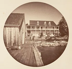 Watkins Carleton Emmons Prints: Warm Springs Hotel Lake Tahoe, ca. 1878. Creator: Carleton Emmons Watkins