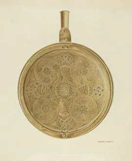 Warming Pan Prints: Warming Pan, 1935 / 1942. Creator: Edward Jewett