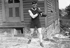Boxing Gloves Prints: Warnes (Middleweight), between c1910 and c1915. Creator: Bain News Service
